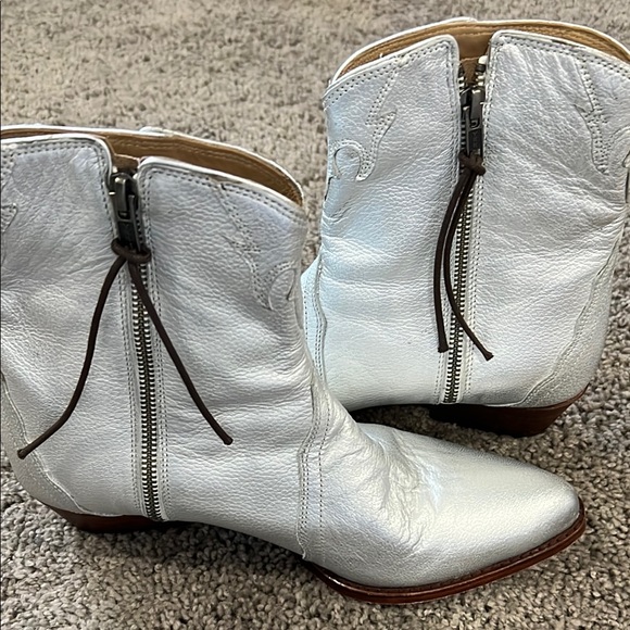 Free People Women's Silver Ankle Boots - Picture 7 of 10